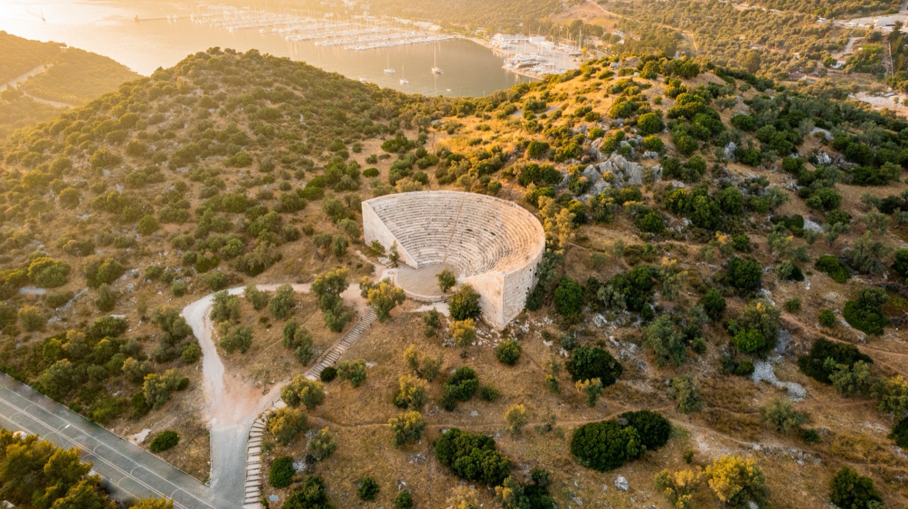 Ancient theater of Antiphellos above the Kaş marina